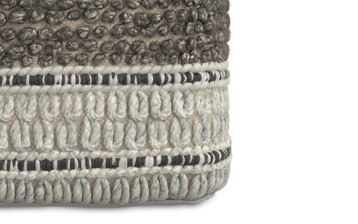 Brown/Natural | Grady Pouf