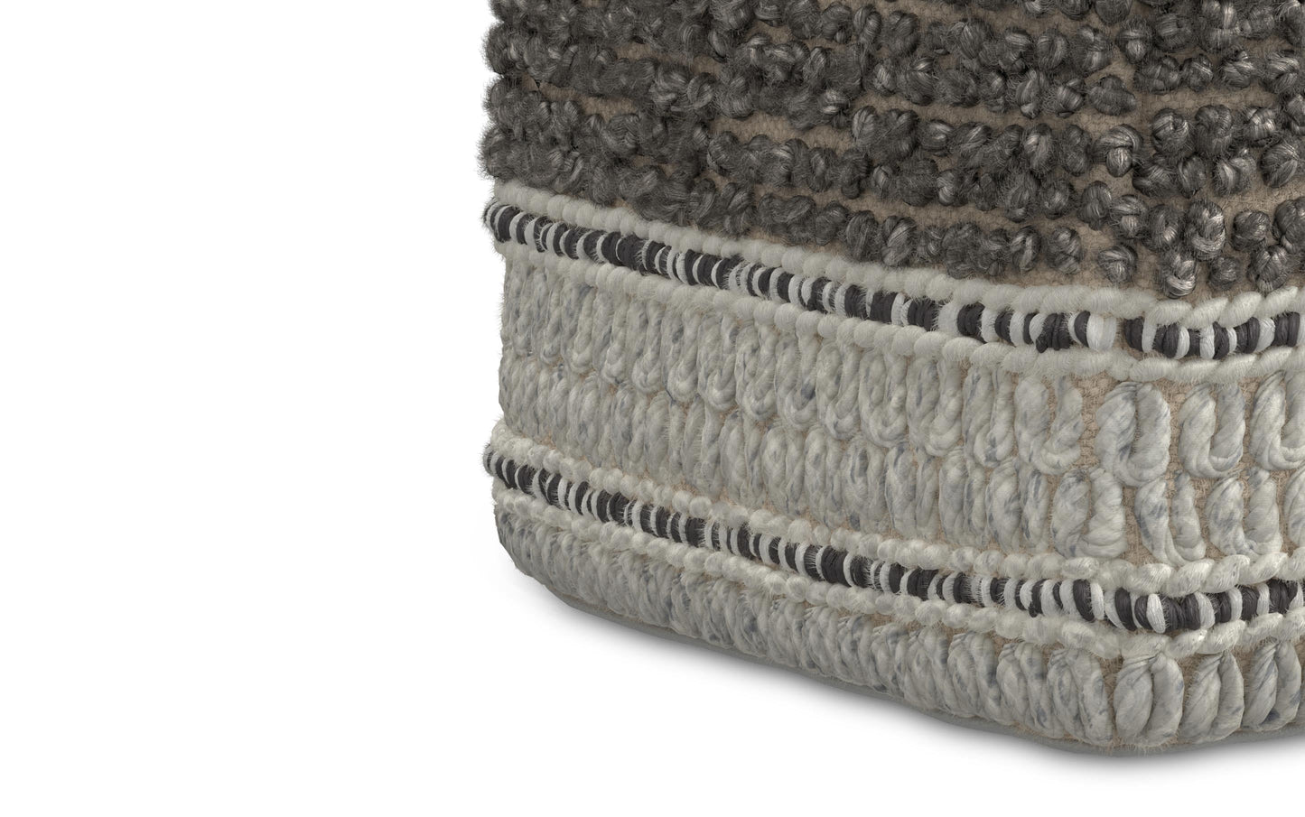 Brown/Natural | Grady Pouf