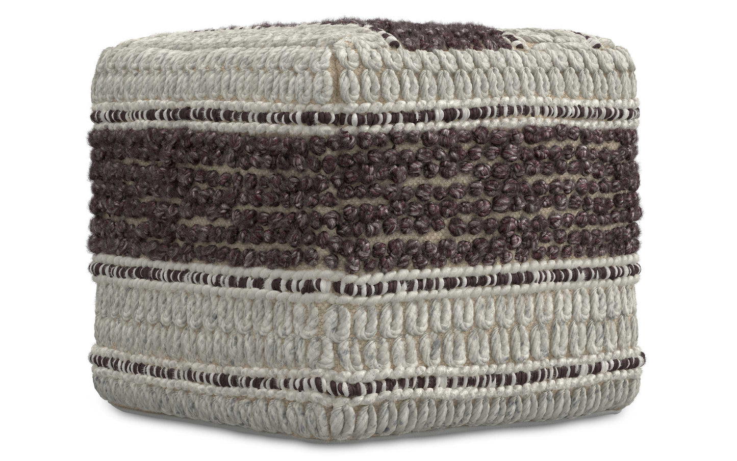 Magenta and Natural | Grady Pouf