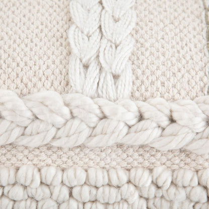 Natural/Cream | Sommer Square Pouf