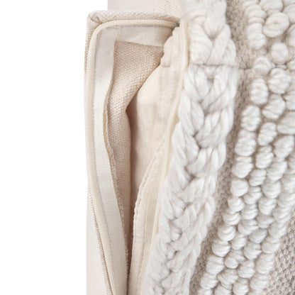Natural/Cream | Sommer Square Pouf