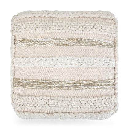 Natural/Cream | Sommer Square Pouf