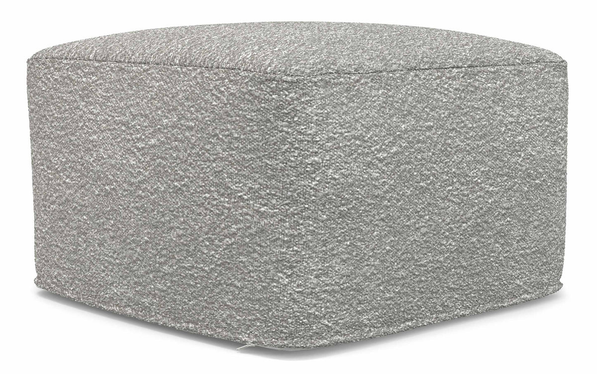 Light Grey | Chantal Square Pouf