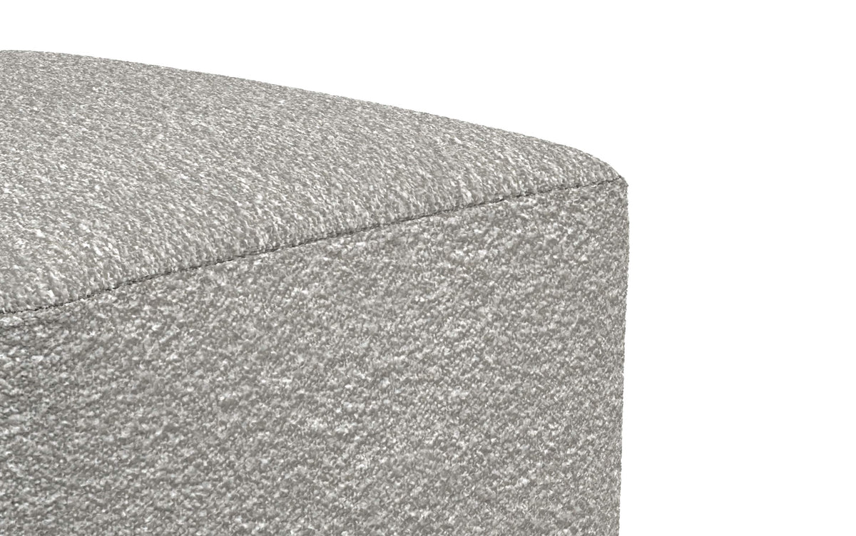 Light Grey | Chantal Square Pouf
