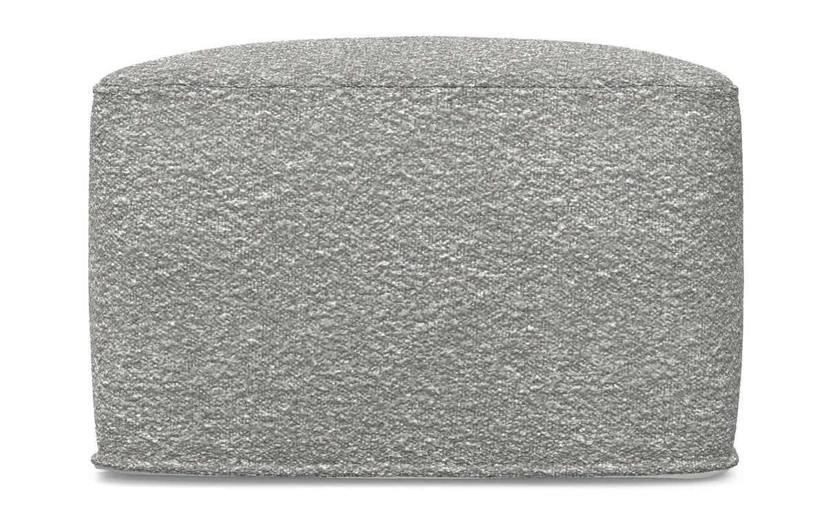 Light Grey | Chantal Square Pouf