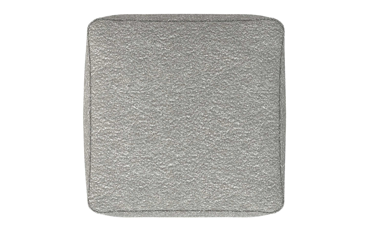 Light Grey | Chantal Square Pouf