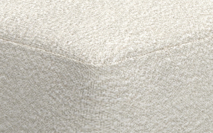 Ivory | Chantal Square Pouf
