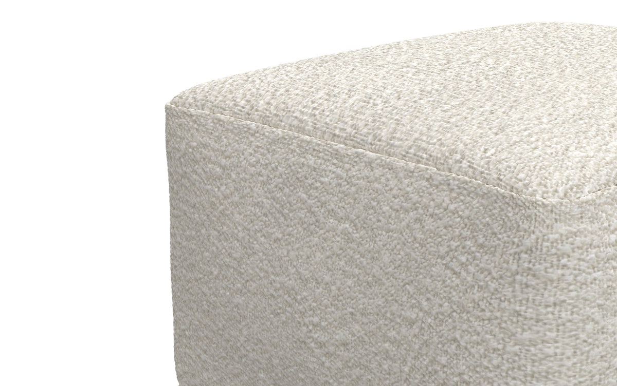 Ivory | Chantal Square Pouf