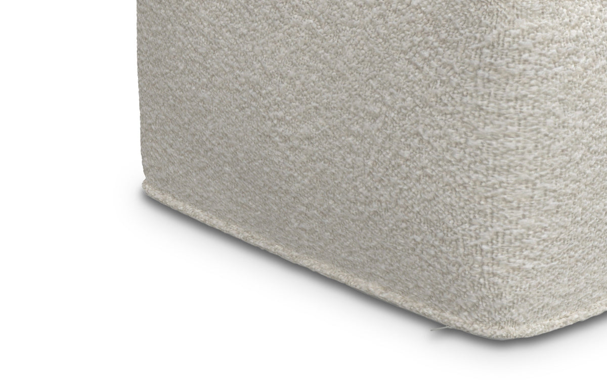 Ivory | Chantal Square Pouf