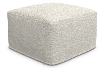 Ivory | Chantal Square Pouf