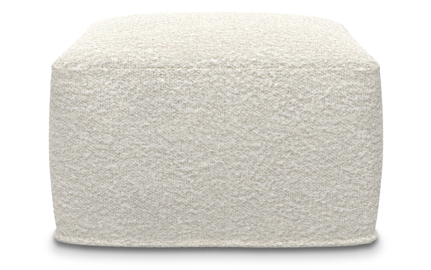 Ivory | Chantal Square Pouf