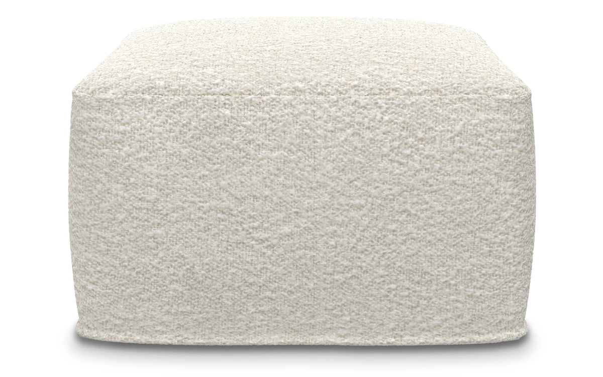 Ivory | Chantal Square Pouf