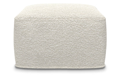 Ivory | Chantal Square Pouf