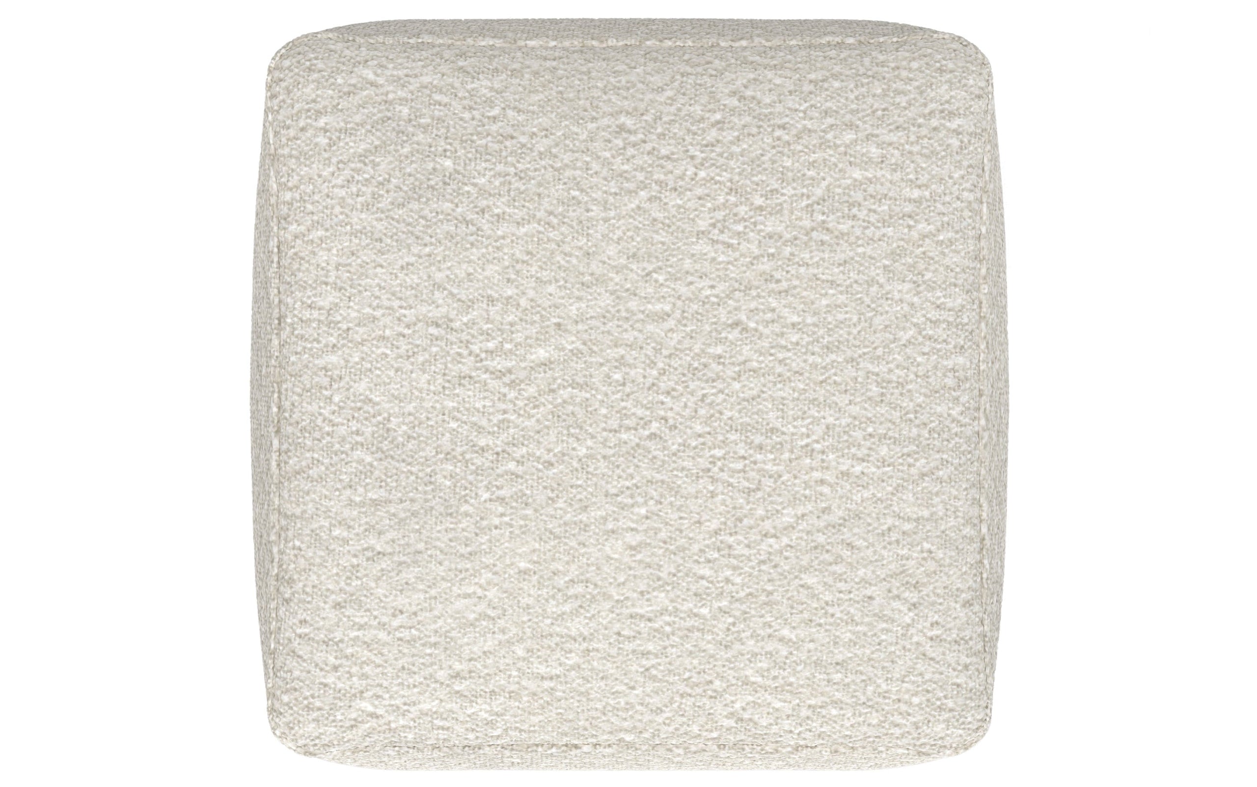 Ivory | Chantal Square Pouf