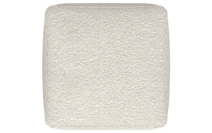 Ivory | Chantal Square Pouf