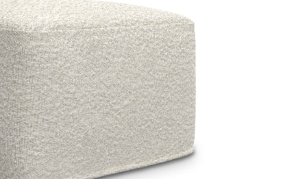 Ivory | Chantal Square Pouf