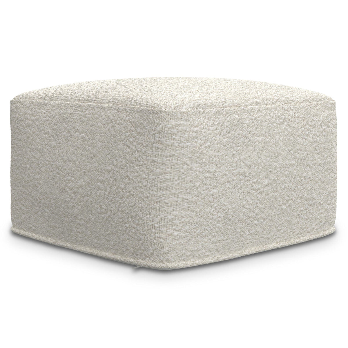 Ivory | Chantal Square Pouf