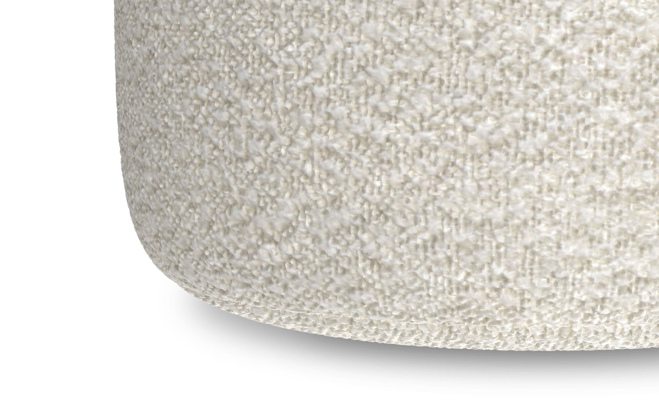 White | Chantal Round Pouf
