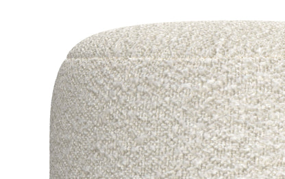 White | Chantal Round Pouf