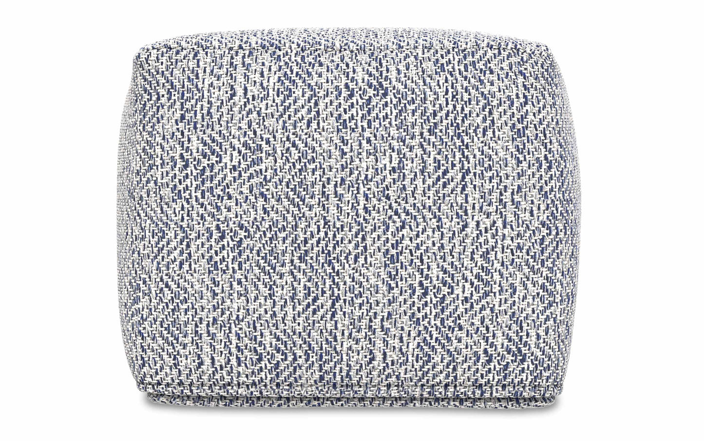 Blue | Nate 18 inch Square Pouf
