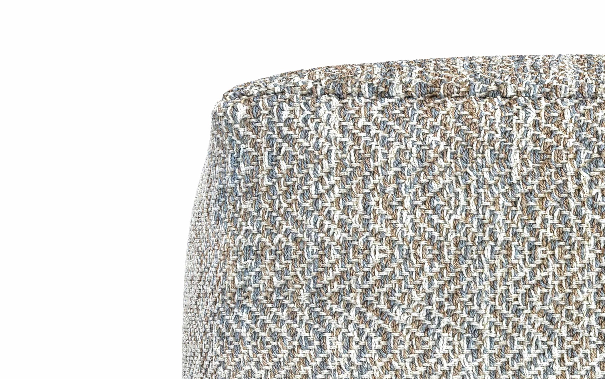 Grey | Nate 18 inch Square Pouf