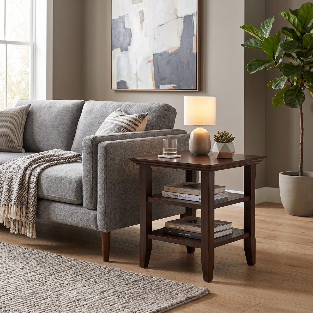 Brunette Brown | Acadian End Table