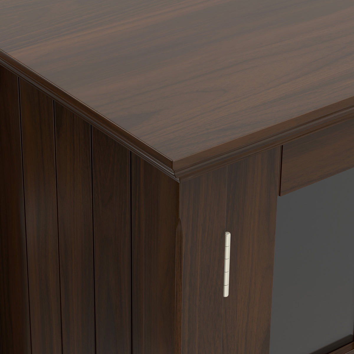 Brunette Brown | Acadian Low Storage Cabinet