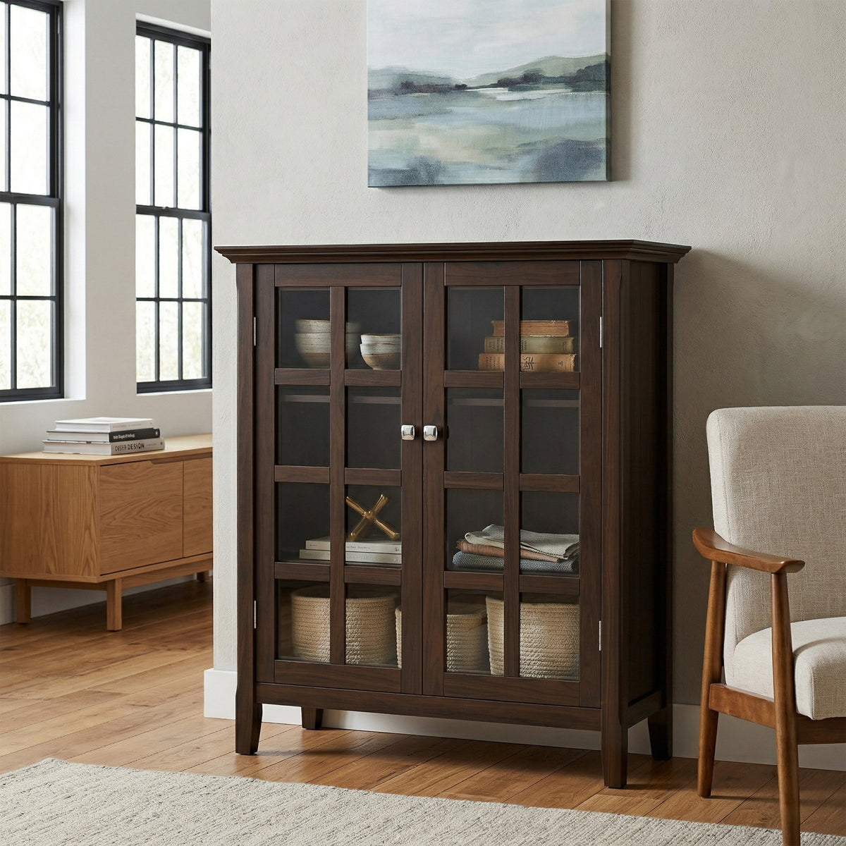 Brunette Brown | Acadian Medium Storage Cabinet