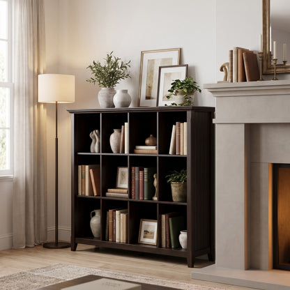 Brunette Brown | Acadian 12 Cube Bookcase