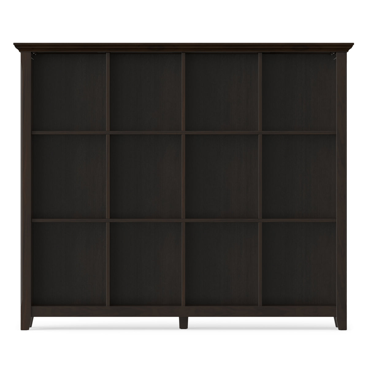 Brunette Brown | Acadian 12 Cube Bookcase