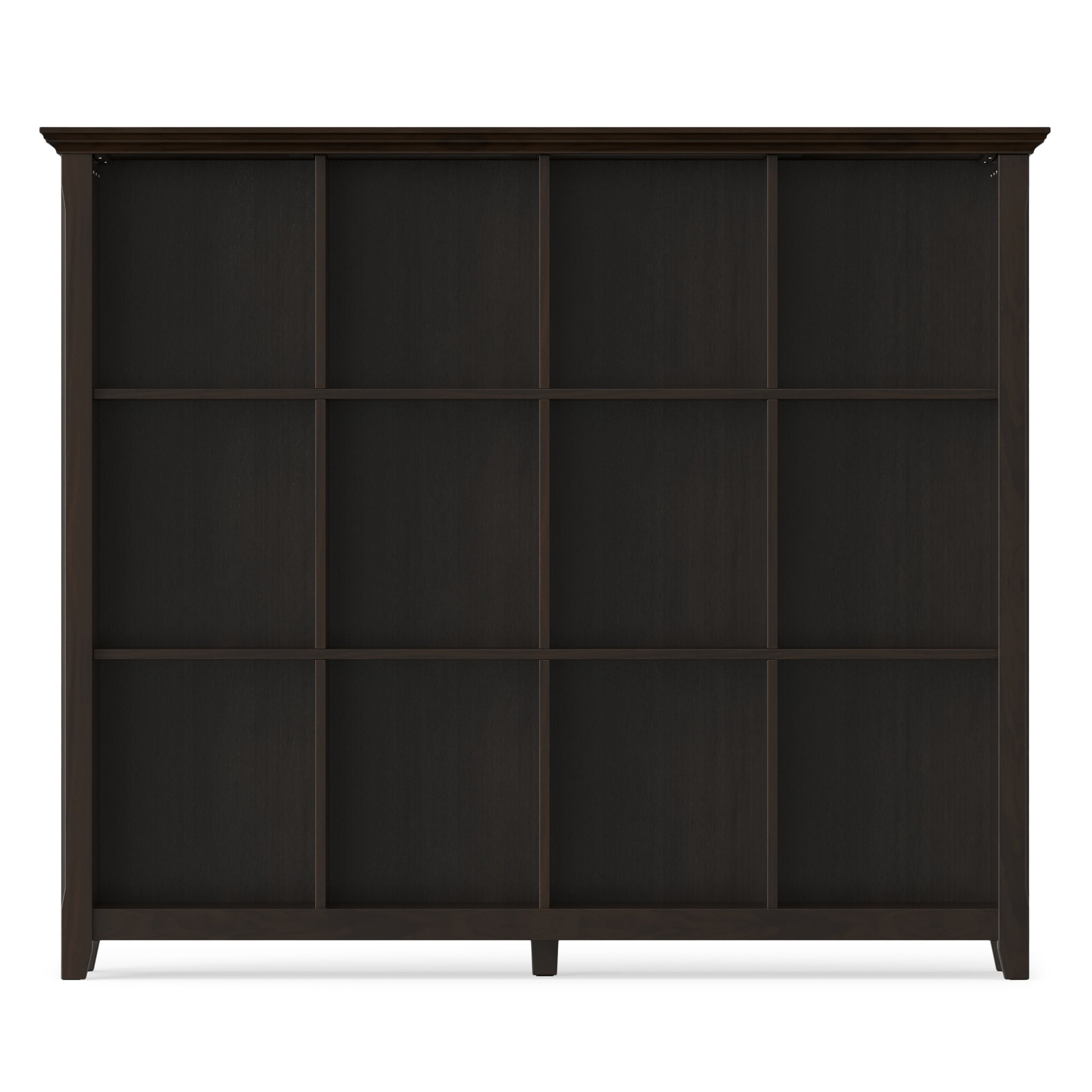 Brunette Brown | Acadian 12 Cube Bookcase