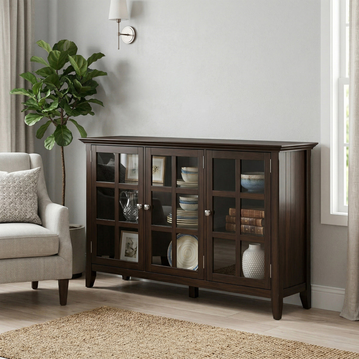 Brunette Brown | Acadian Wide Storage Cabinet