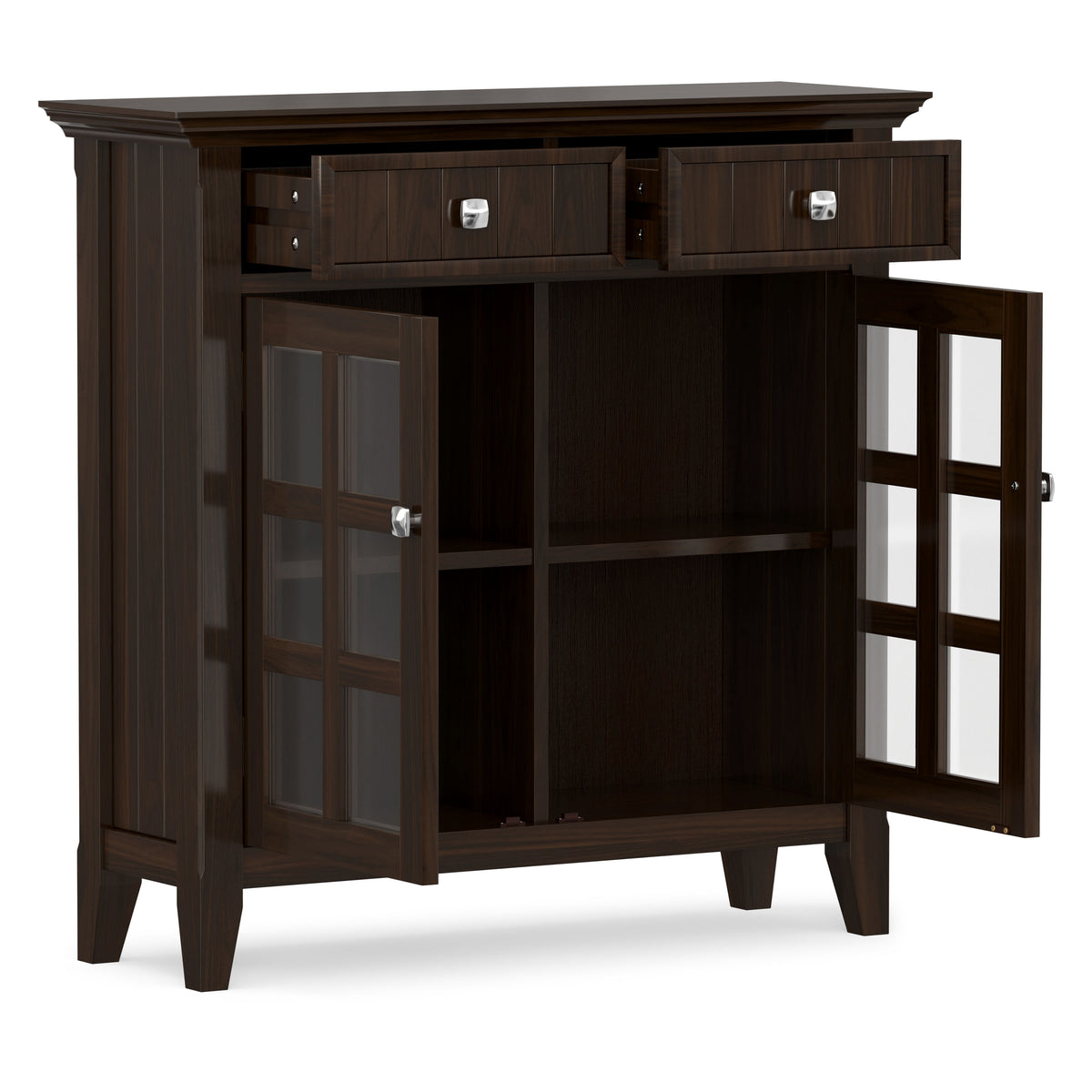 Brunette Brown | Acadian Entryway Storage Cabinet