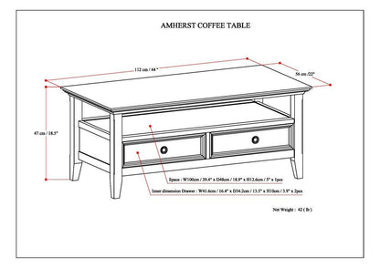 Hickory Brown | Amherst Coffee Table
