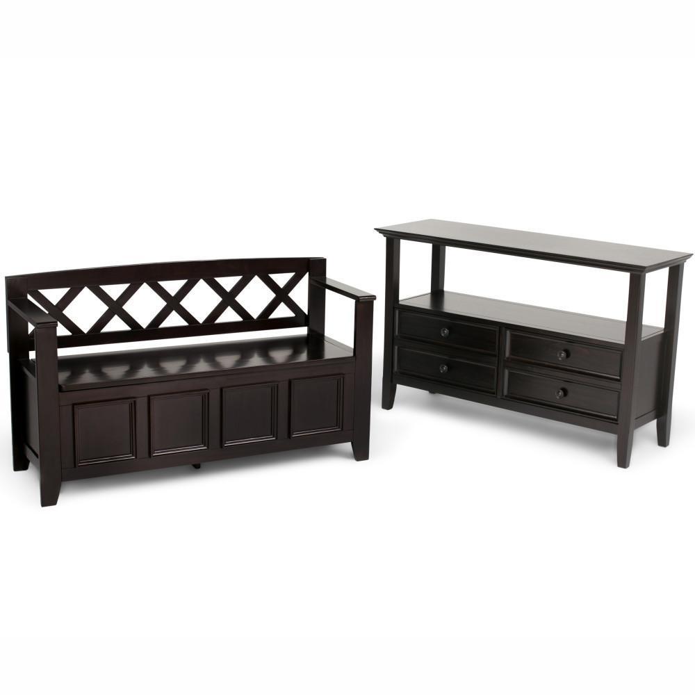 Hickory Brown | Amherst Entryway Bench