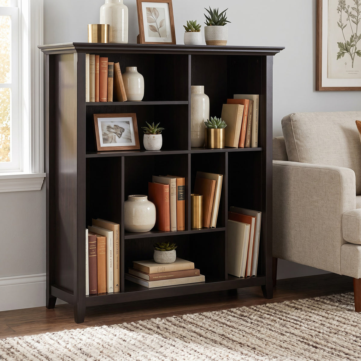 Hickory Brown | Amherst Multi Cube Bookcase and Storage Unit