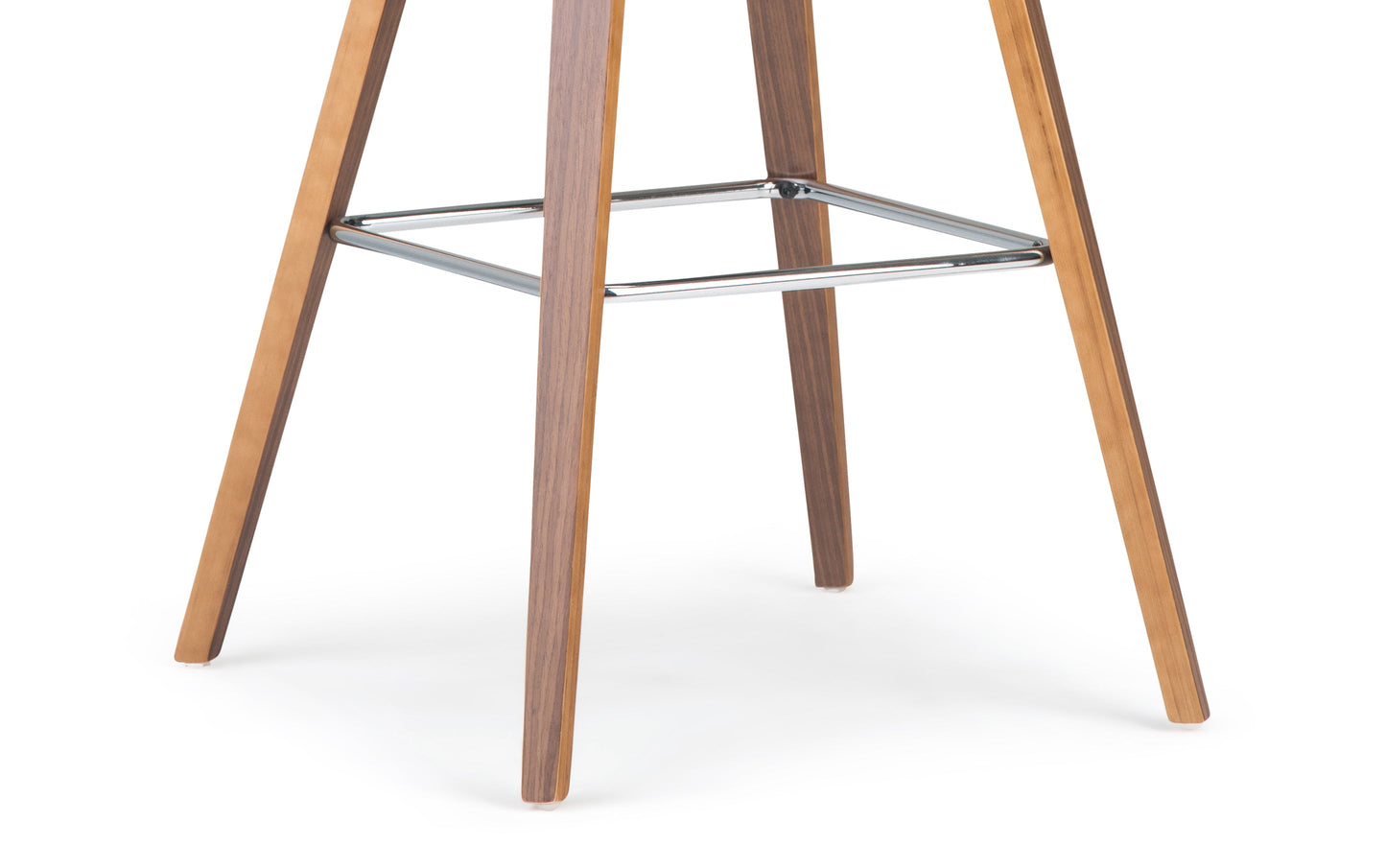 Blue Linen Style Fabric Natural | Randolph Bentwood 26 inch Bar Stool (Set of 2)