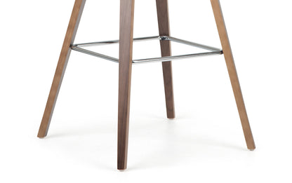 Mocha Woven Fabric Natural | Randolph Bentwood 26 inch Bar Stool (Set of 2)