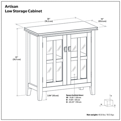 Russet Brown | Artisan Low Storage Cabinet