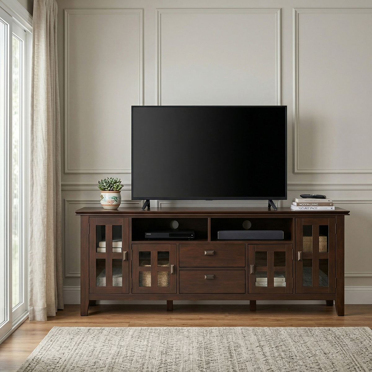 Russet Brown | Artisan 72 inch TV Media Stand