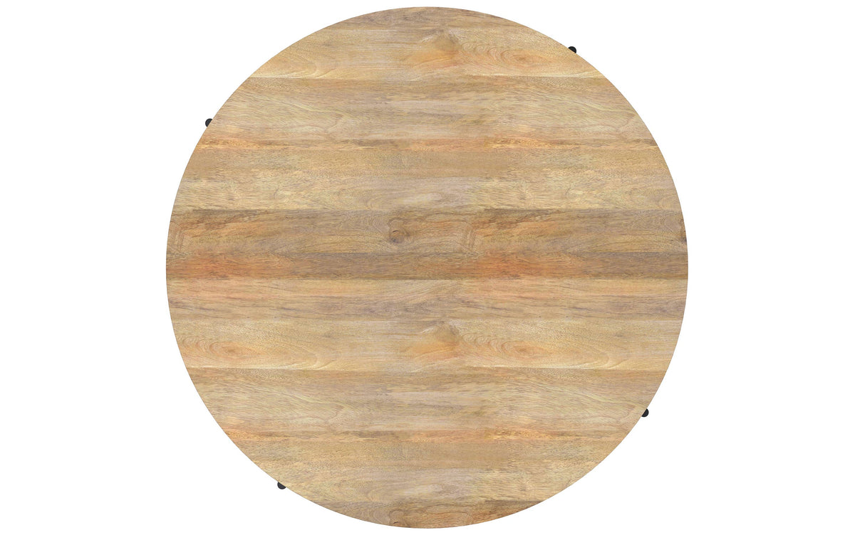 Refined Natural | Rayburn Drum Coffee Table in Mango