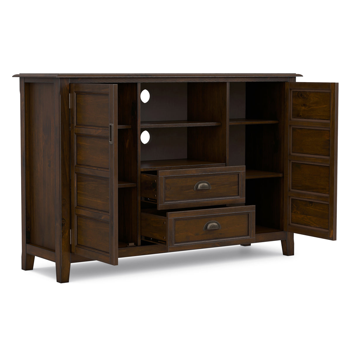 Mahogany Brown | Burlington Tall TV Stand