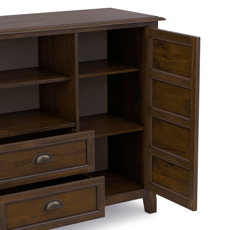 Mahogany Brown | Burlington Tall TV Stand