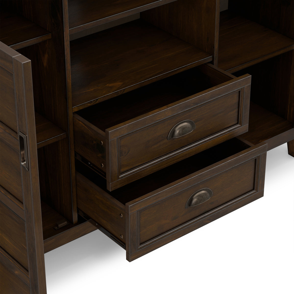 Mahogany Brown | Burlington Tall TV Stand