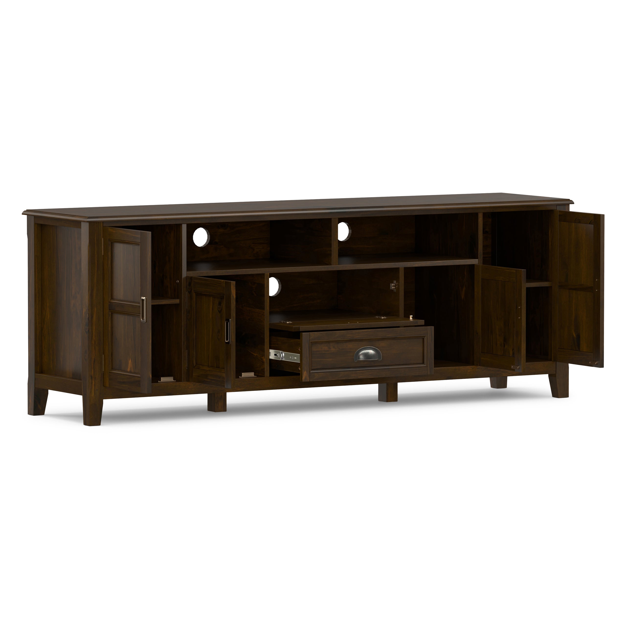 Mahogany Brown | Burlington 72 inch TV Stand
