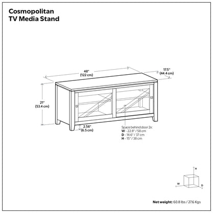 Mahogany Brown | Cosmopolitan TV Stand