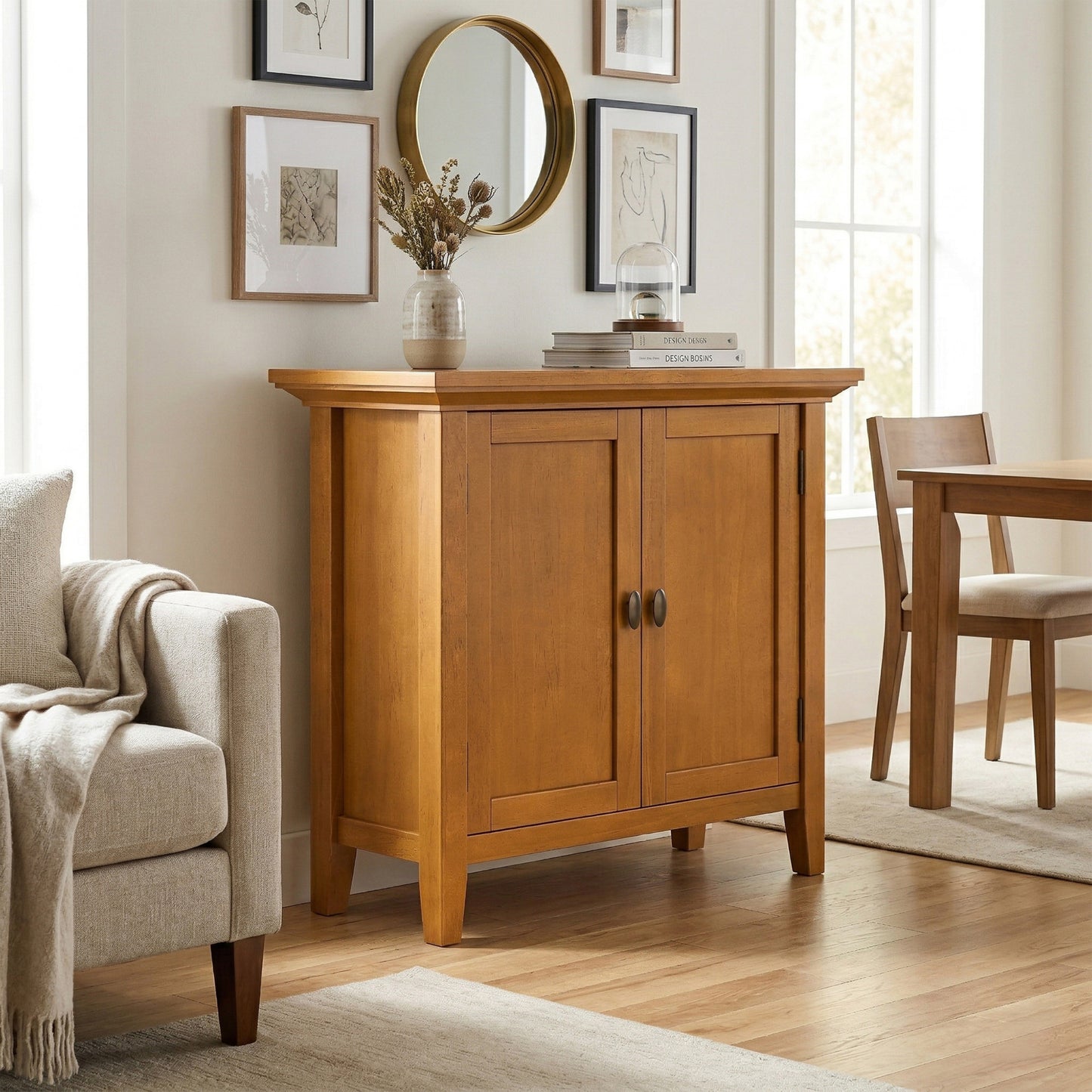 Light Golden Brown | Redmond Low Storage Cabinet