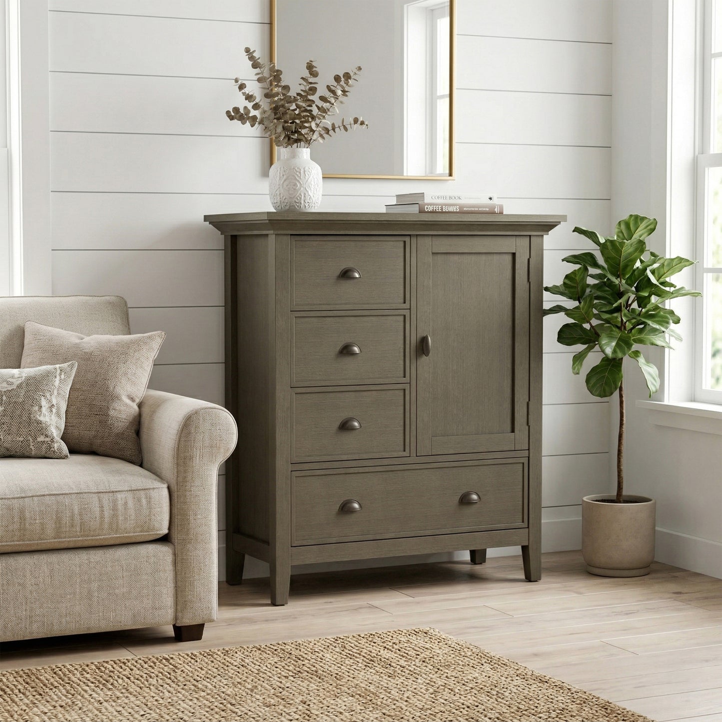 Farmhouse Grey | Redmond Medium Storage Cabinet