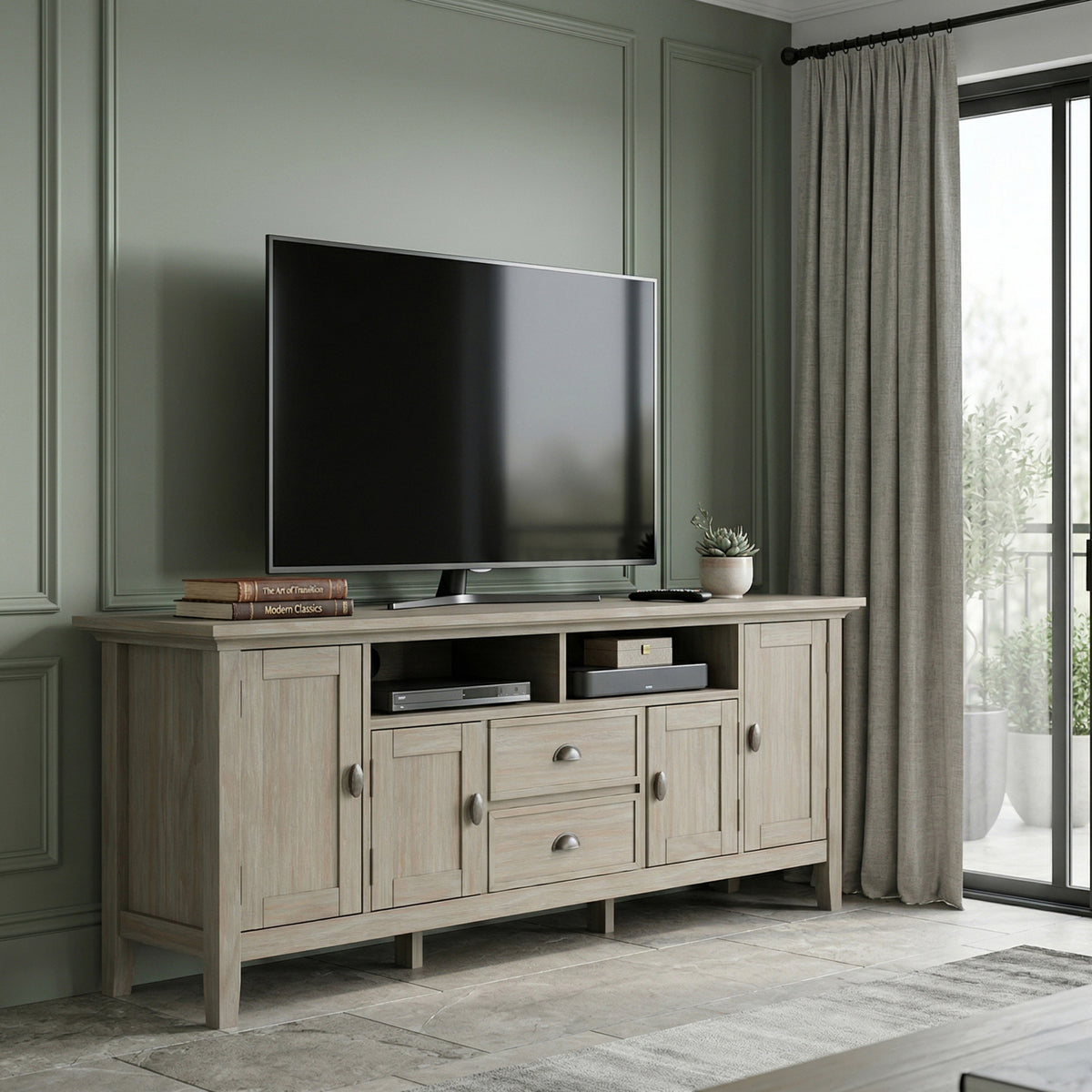 Distressed Grey | Redmond 72 inch TV Stand