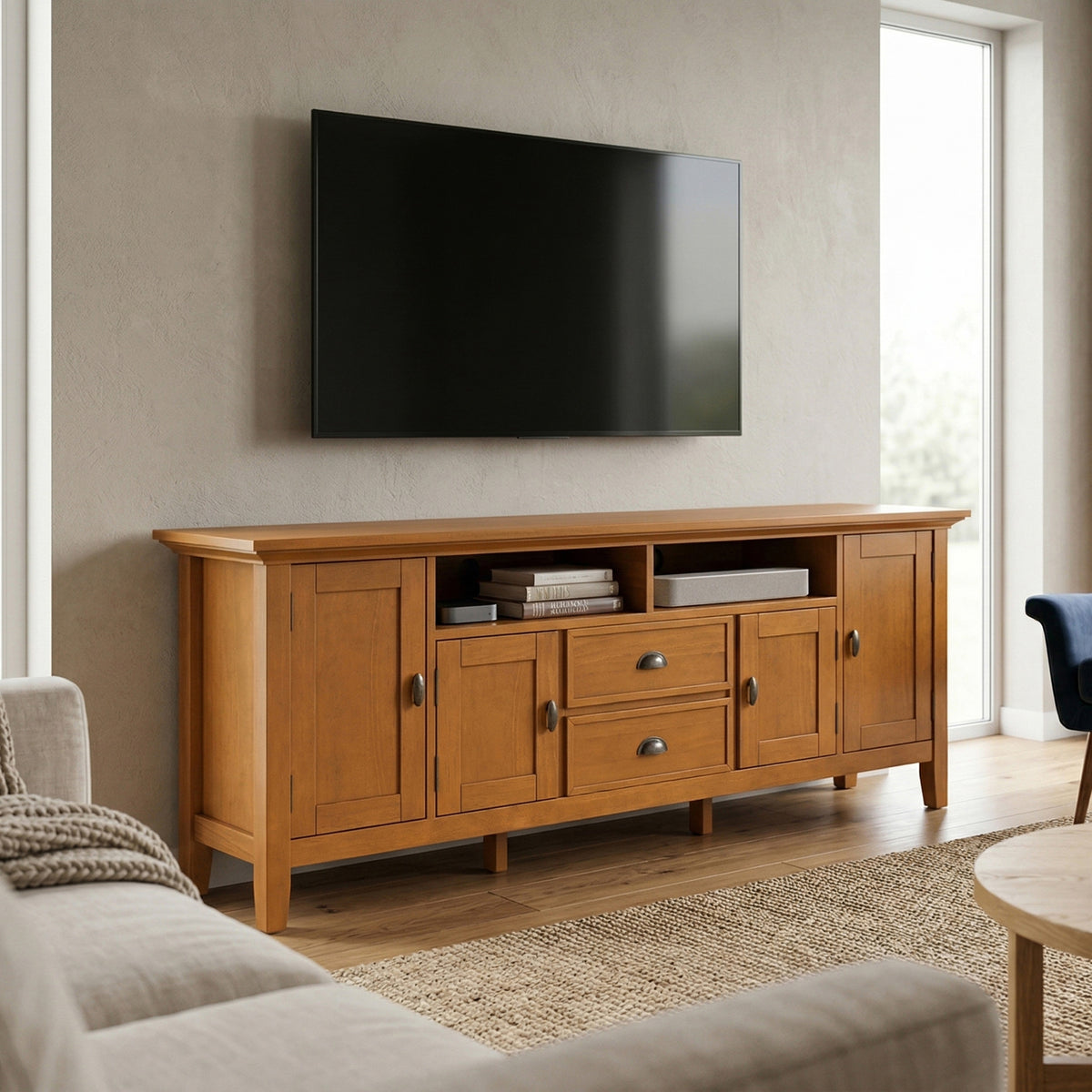 Light Golden Brown | Redmond 72 inch TV Stand